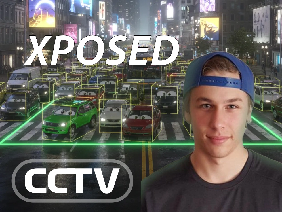 Streamer Xposed reacting to his record-breaking CCTV Rush Hour payout